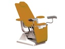 GYNEX ARMCHAIR with roll holder - metallic apricot