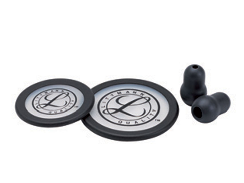 KIT LITTMANN 40016: 2 membranes+ring+olive for Classic III, Cardiology IV-black