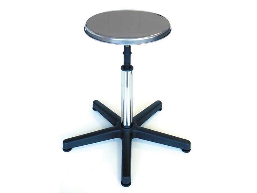 STOOL - stainless steel seat with feet