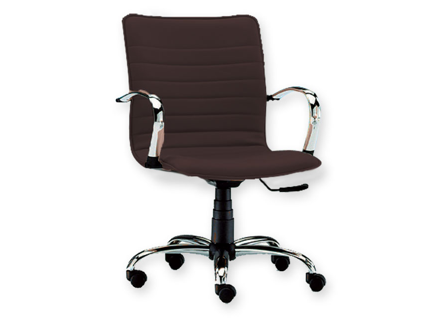ELITE LOW BACK CHAIR - leatherette - black