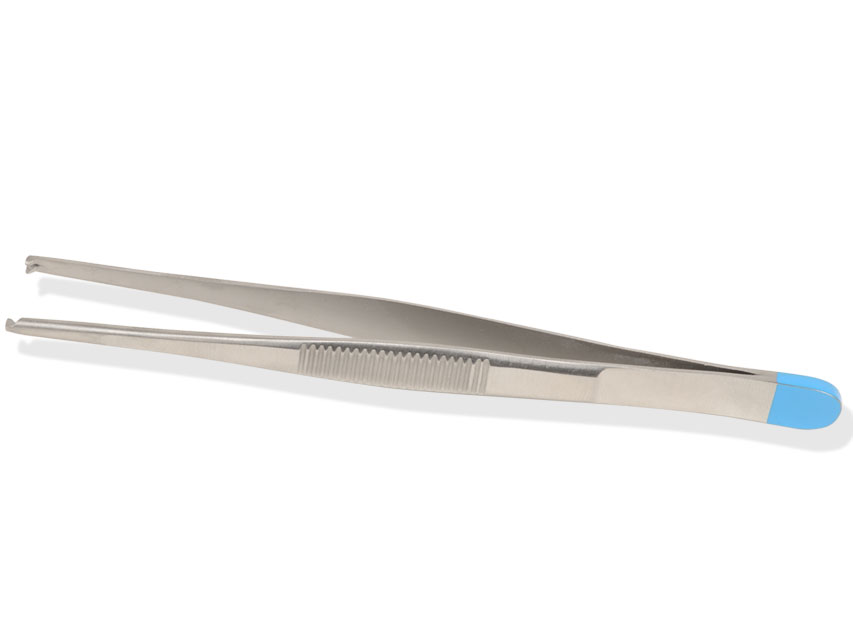 STERILE SURGICAL MEDICAL PLIP - straight - 13 cm, 1x2 teeth