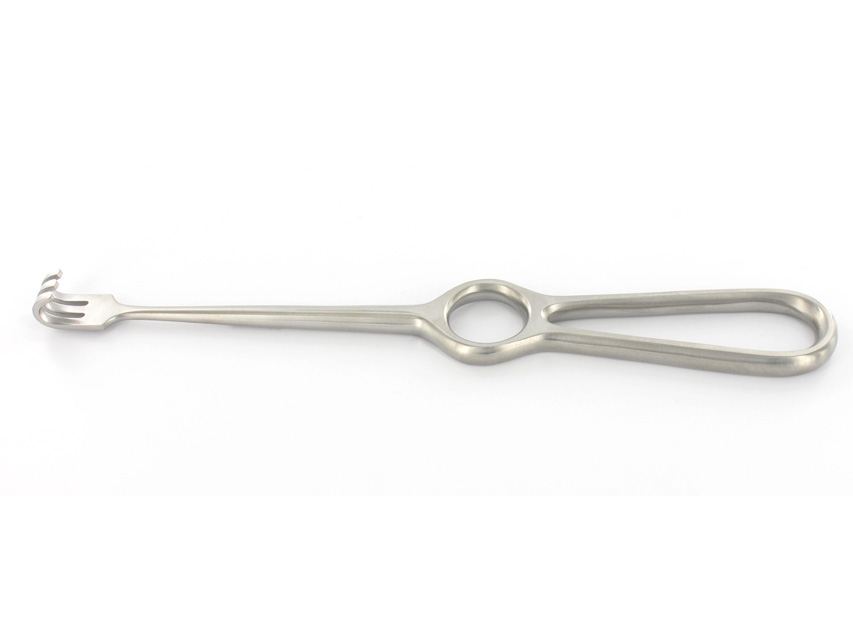 VOLKMAN RETRACTOR 3 blunt teeth - 22 cm