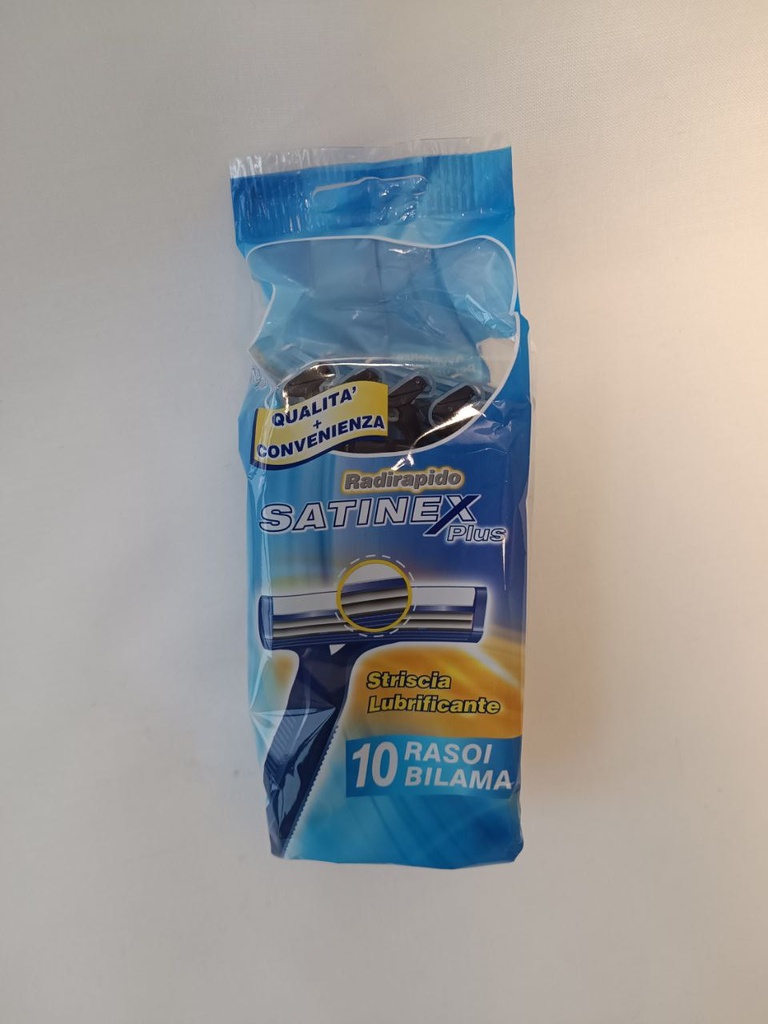 Satinex premium Eco twin-blade shavers with lubricant