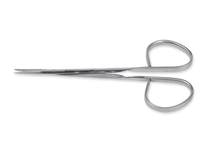 RIBBON SAW SCISSORS - straight - 12 cm