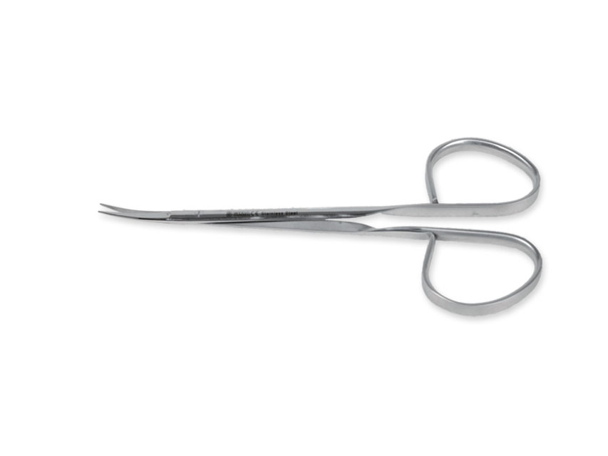 RIBBON SAW SCISSORS - curved - 9.5 cm
