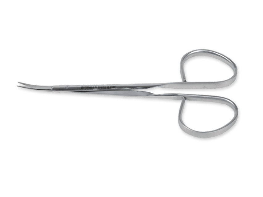 RIBBON SHEARING SCISSORS - curved - 12 cm