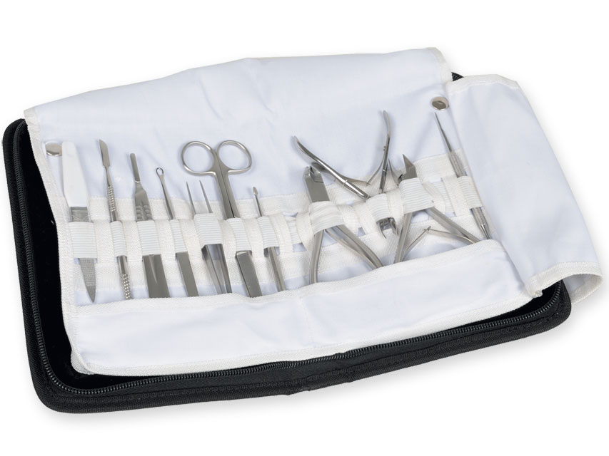 PROFESSIONAL PODOLOGY KIT - 11 instruments