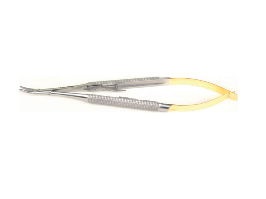 [38600] BARRAQUER MICRO C.T.- 13 cm needle holder - smooth points