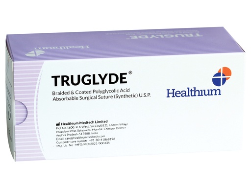 [GM-31552] SUTURE ASS. TRUGLYDE 2/0 gauge, 3/8 bend, 24 mm needle - 70 cm - purple