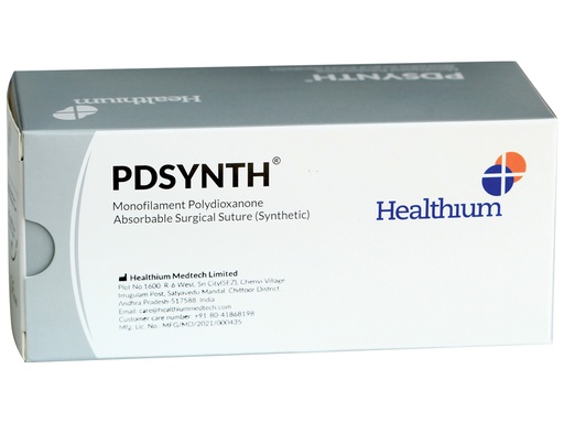 [22942] SUTURE ASS. PDSYNTH gauge 0, bend 1/2, needle 40 mm - 70 cm - purple