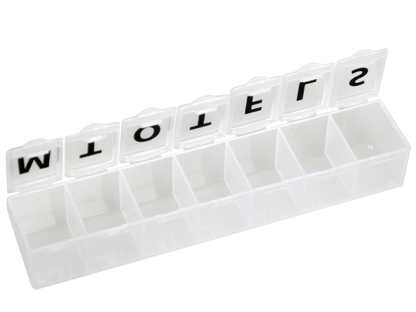 [25833] WEEKLY CARD HOLDER - white - blister - sve/nor/dan