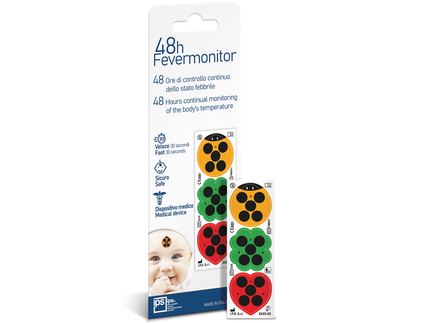 [25601] FEVER MONITOR THERMOMETER 48 hours - 3-piece blister pack