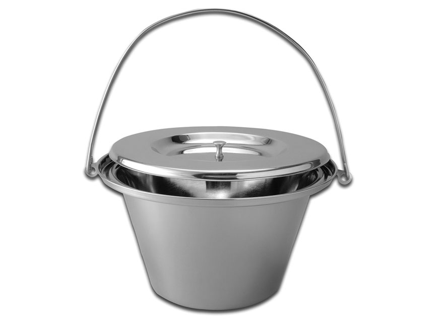[26574] STAINLESS STEEL COCKER with lid - 5 litres