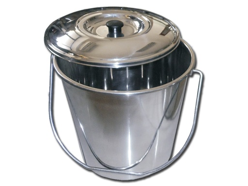 [26576] STAINLESS STEEL BASKET with lid - 12 litres