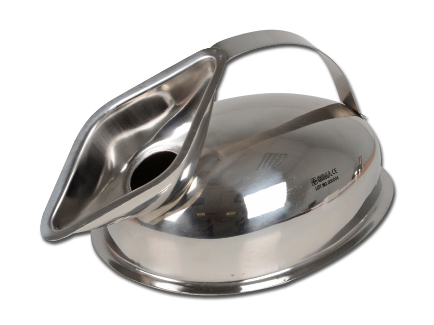 [26579] STAINLESS STEEL FEMALE URINAL