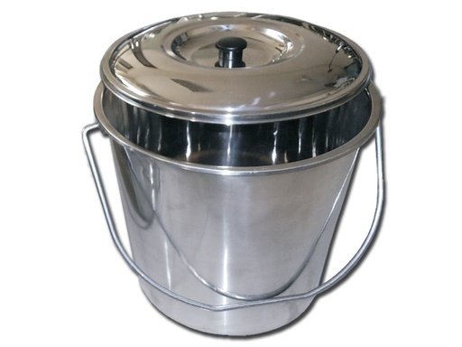 [26577] STAINLESS STEEL BASKET with lid - 15 litres