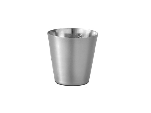 [GM-31837] STAINLESS STEEL MEDICINE GLASS - 60 ml, graduated