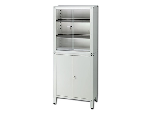 [GM-31851] 4-door 'VALUE' SHOWCASE - tempered glass