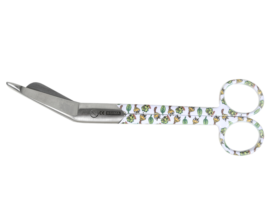 [20494] STAINLESS STEEL SCISSORS FOR WEAVENS - caterpillar pattern - 18 cm
