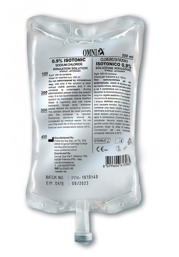[SDF03027] Sodium chloride 0.9% plastic bag 5000 ml
