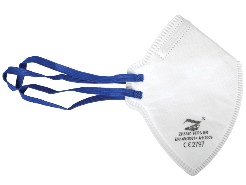 [20725] G-PRIME FILTER MASK FFP3 - white with blue elastic bands - GB,FR,IT,ES,DE