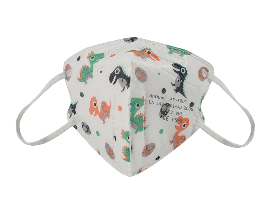 [20739] MASK FFP2 small - dinosaurs - EN,GB,FR,ES,DE