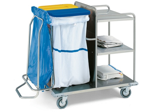 [GM-31963] LAUNDRY TROLLEY - stainless steel