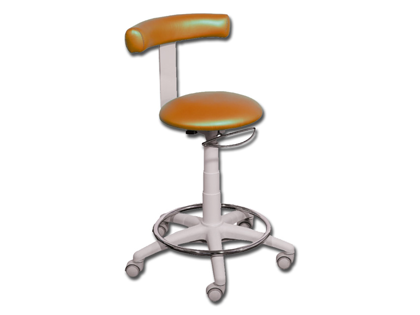 [27535] STOOL - metallic apricot