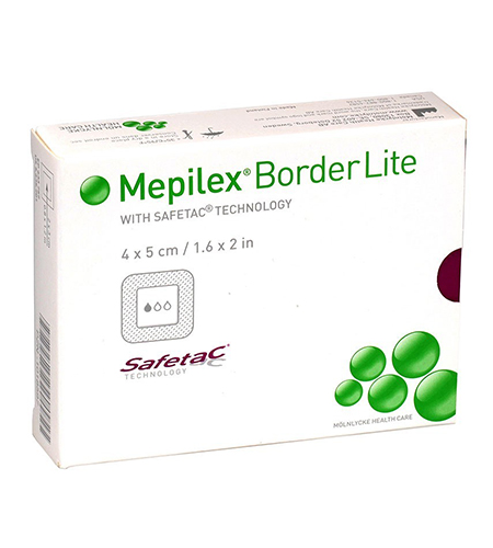 [DMM02069] Mepilex Border Flex Lite absorbent dressing thin polyurethane foam 10 x

