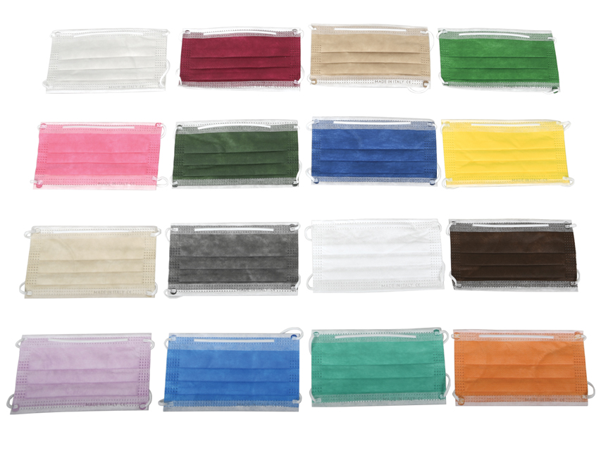 [20610] PREMIUM FILTERED SURGICAL MASK 98% 3 SHEETS type II with elastic bands - adults - other colours