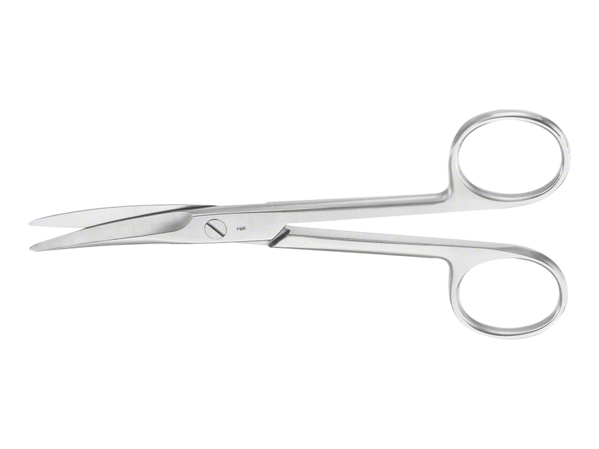 [39121] MAYO AESCULAP SCISSORS - curved - blunt points - 15.5 cm - BC555R
