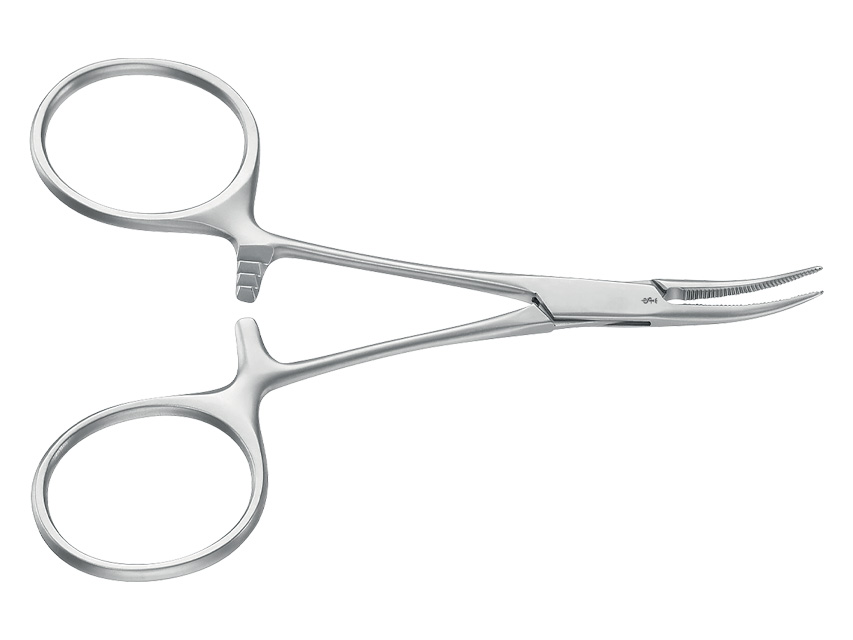 [39191] MOSQUITO PLIP HARTMANN AESCULAP - curved - 10 cm - BH105R