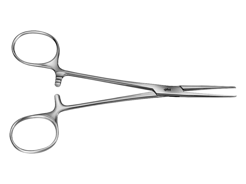 [39200] KELLY AESCULAP EMOSTATIC PLIPPER - straight - blunt tips - 14 cm - BH134R
