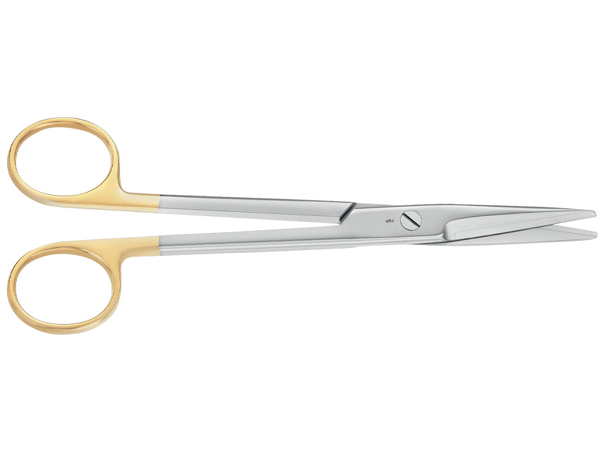 [39355] MAYO DUROTIP AESCULAP SCISSORS IN CT - straight - blunt points - 17 cm - BC252R