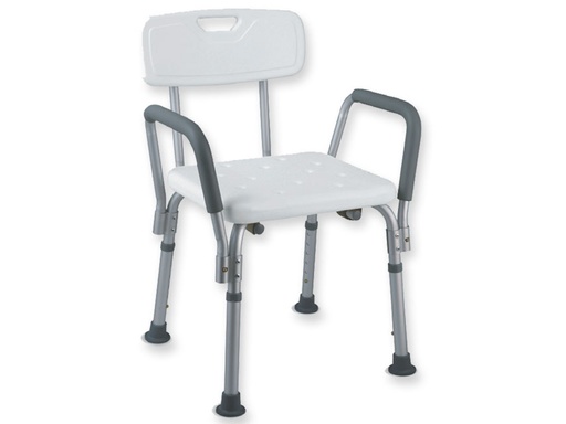 [GM-32158] SHOWER CHAIR with backrest and armrests - load capacity 100 kg