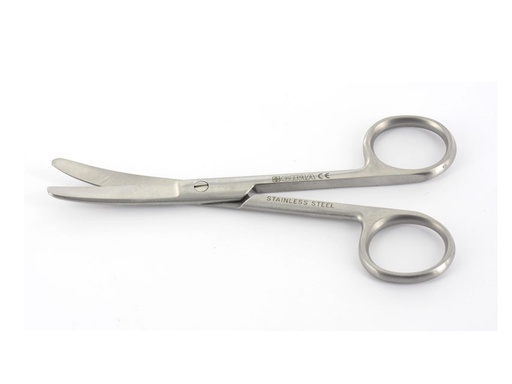 [MOR0332] CURVED SCISSORS - blunt points - 16 cm