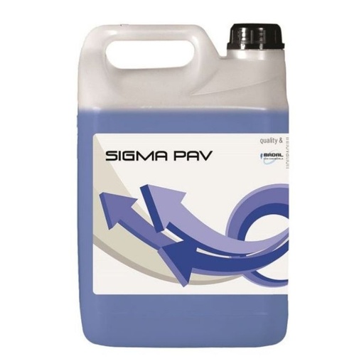 [DET03090] Sgrassante alcalino a schiuma frenata per superfici Sigma Pav (tanica 5 kg)