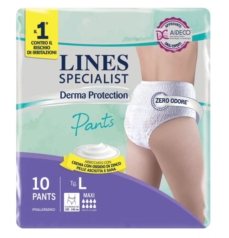 [MGI03153] Transp. panty diaper HIGH PROT 9 Lines Derma Prot. tg.L
