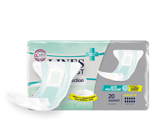 [MGI03140] Transp. shaped diaper Lines Derma High Prot. 10 TU
