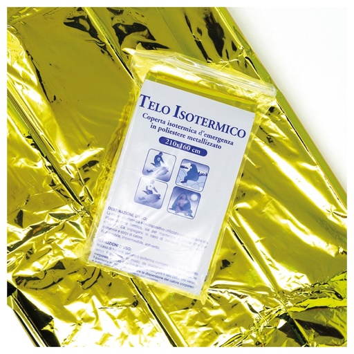 [MOR0688] Isothermal emergency blanket cm.220x160