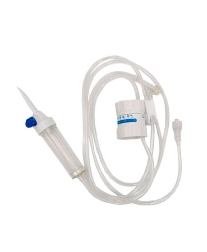 [DMM04162] Infusion set with air intake and two-stage flow regulator
