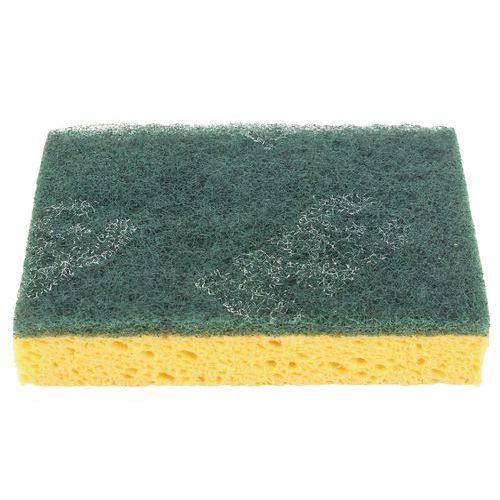 [DET05195] Spugna abrasiva giallo verde 9,5x6,5x2,5cm