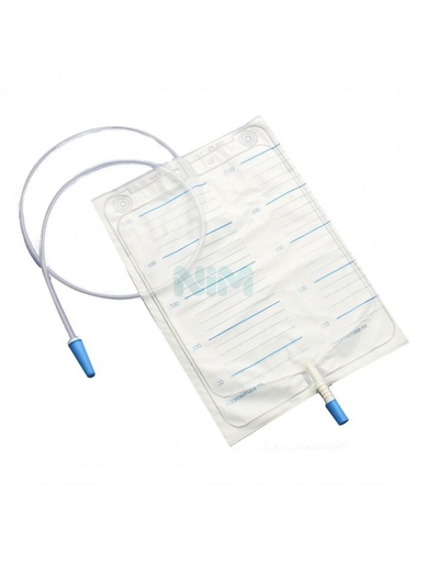 [DMM07003] Leg bag with antir. valve and drain valve 750 ml tube 10 cm (fust)
