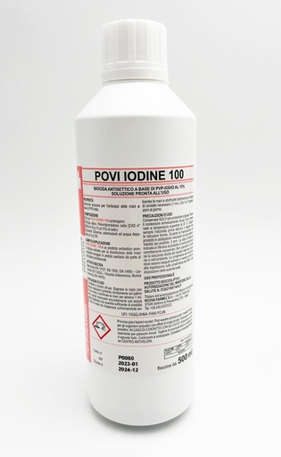 [SDF07100] Povi Iodine 100 for skin disinfection 500 ml
