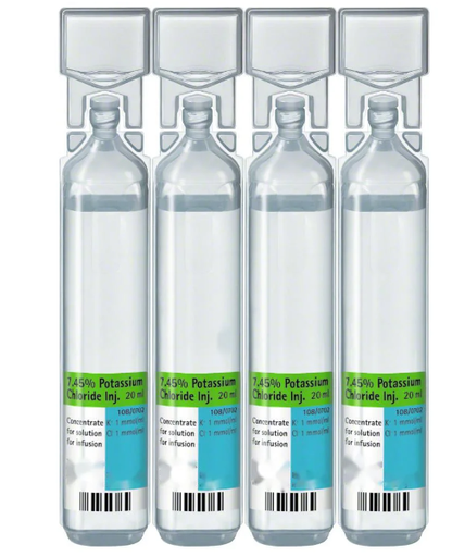 [SDF03034] Potassium chloride 2meq/10m n4 vial 10ml
