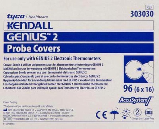 [MOR0096] Disposable protective caps for genius 2 ear thermometer