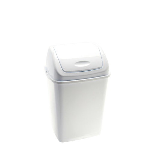 [MCP08279] Bidone Rif Basic coperchio basculante 35 lt bianco in polipropilene