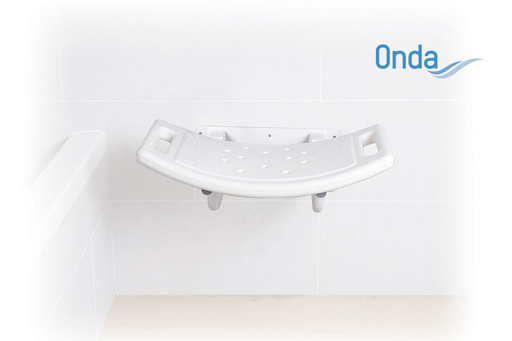 [MORRS918] Sedile doccia ribaltabile da parete portata 100 kg