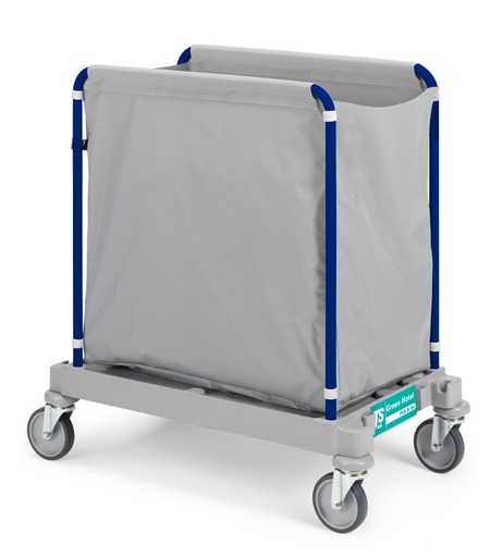 [DET06017] Green Hotel 915 laundry cart with plasticized bag