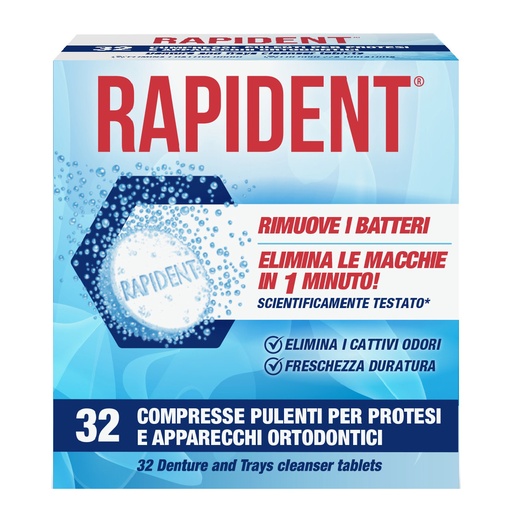 [IGP04134] Rapident antibacterial denture tablets (32-pack)
